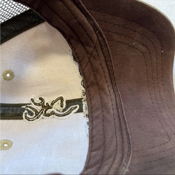 Browning Outdoor Tactical Hunting Brown Hat Trucker Style With Mesh Strapback - Picture 5 of 6